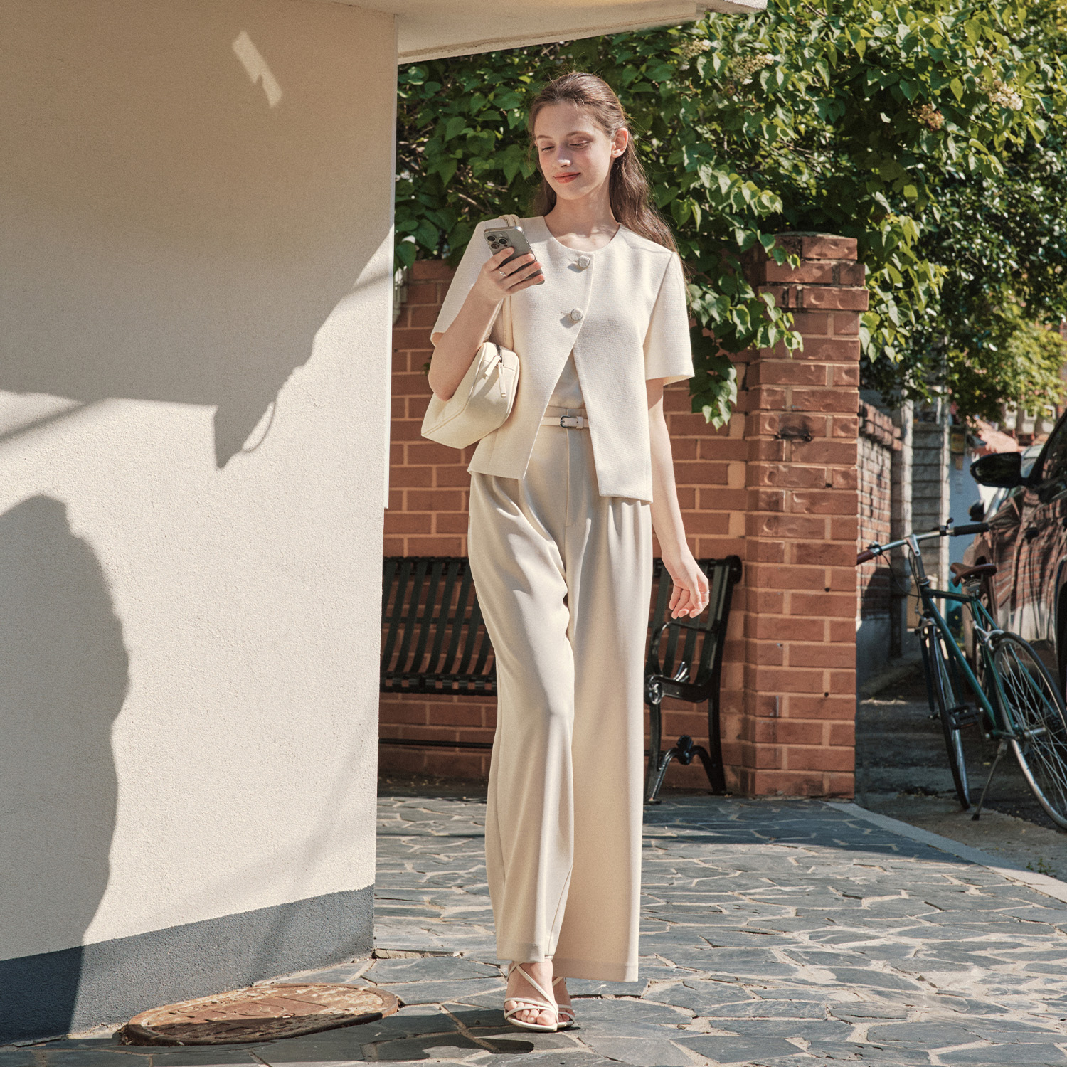 [제로스트릿][2컬러] 포슬린 핀턱 슬랙스 PORCELAIN PINTUCK SLACKS - 상세 이미지 2