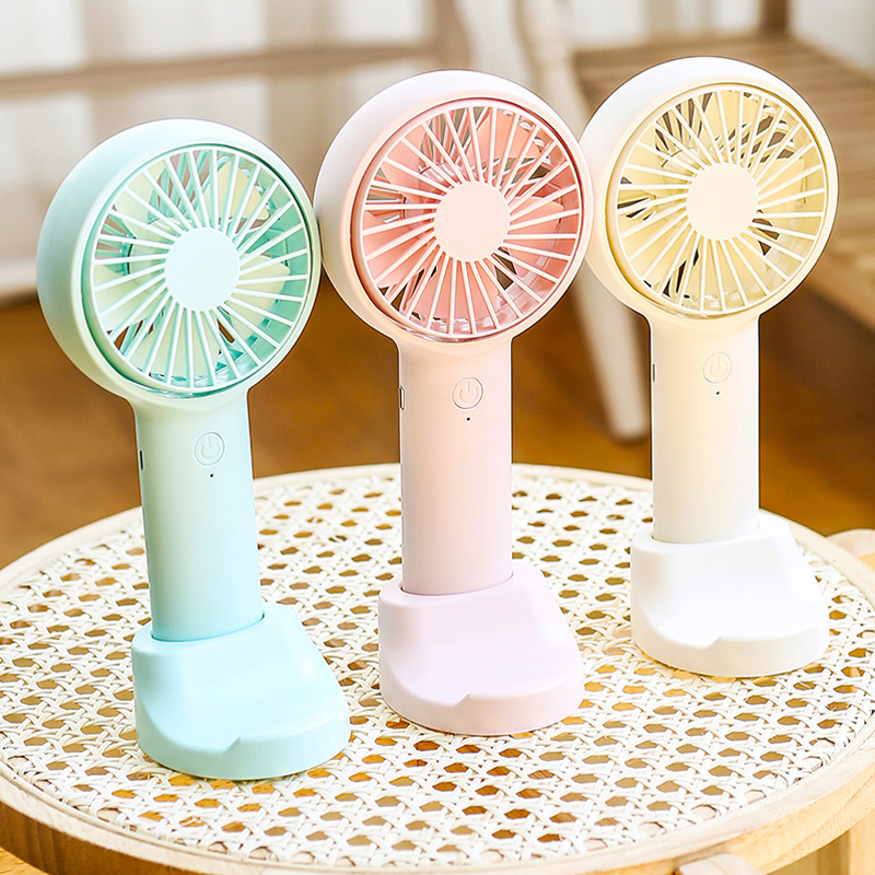 무료인쇄 액센 거치형 3단 핸디 선풍기 파스텔 - 상세 이미지 5