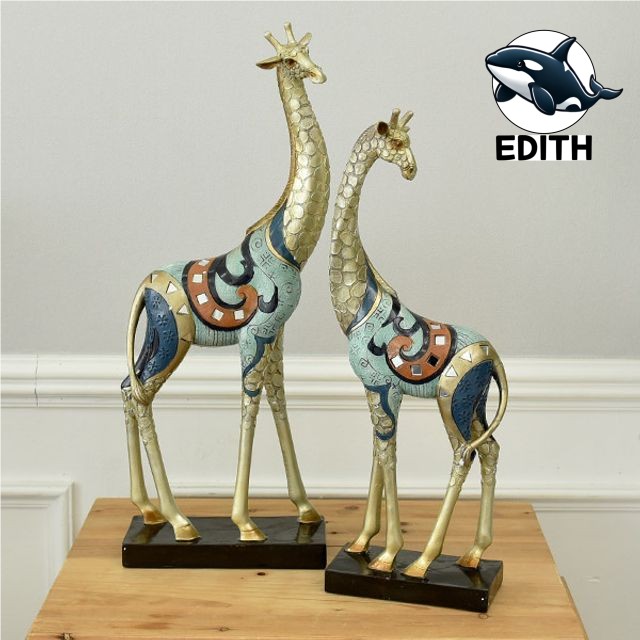 세련된 골드 기린 인테리어 소품 장식 고급스러운 집꾸미기 : 점심스토어
