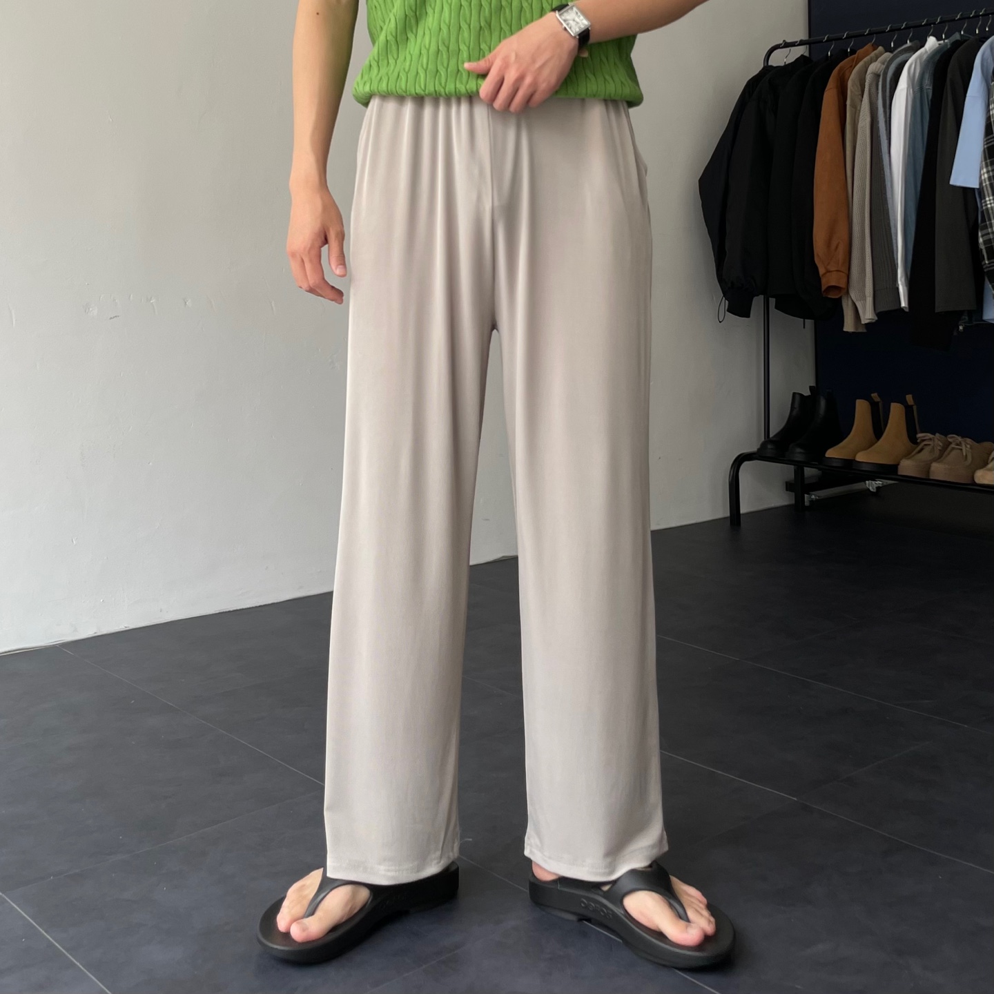 남자플리츠팬츠 남자냉장고바지 - 상품 이미지