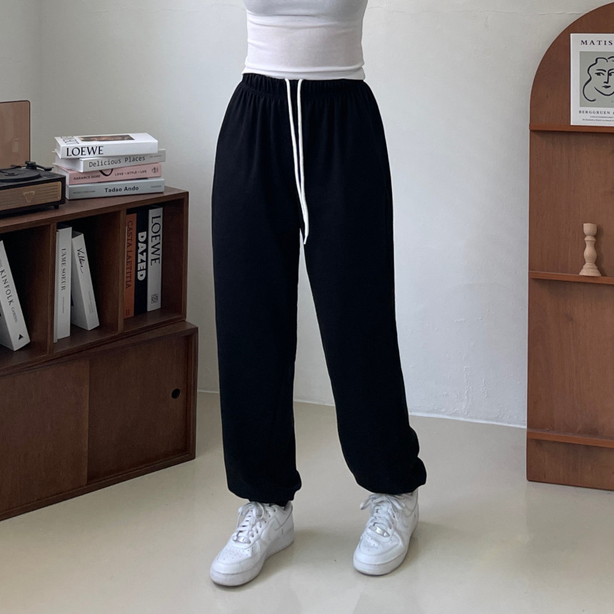 [인생핏!/국내생산] 루즈핏 특양면 조거 조커 무지 러닝복 오버핏 밴딩 하이웨스트 츄리닝 트레이닝 팬츠 상세 이미지 112