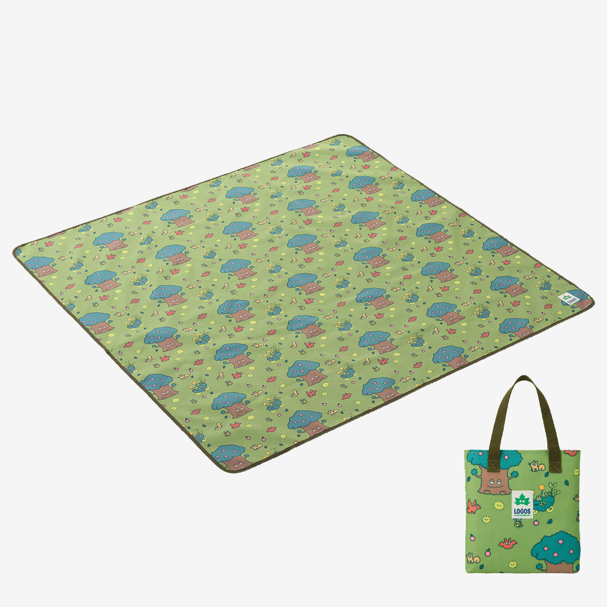 로고스 캠핑 돗자리 매트 카페트 이너 프렌즈 베이직, 그린