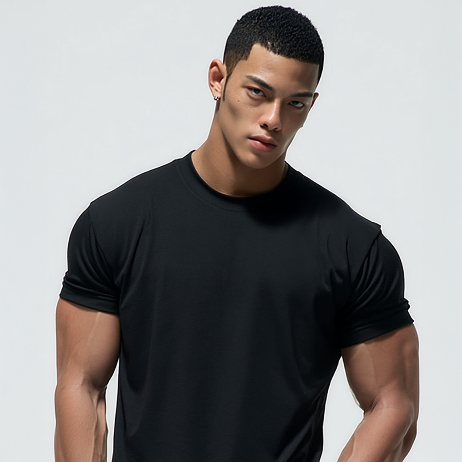 MAVRK 매버릭, 프레임 업 무지 머슬핏 티셔츠 3COLORS - 상품 이미지