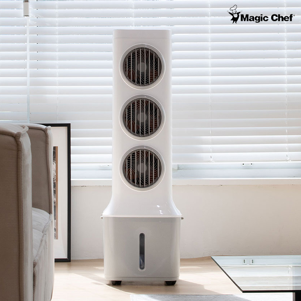 매직쉐프 냉풍기 3구 대용량 얼음선풍기 에어쿨러 냉방기 이동식 가정용