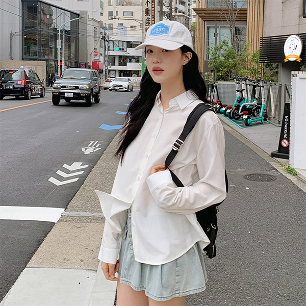 [자체제작] 에이딘 실키 스트라이프 데일리 긴팔 셔츠 bs8080 - 상품 이미지