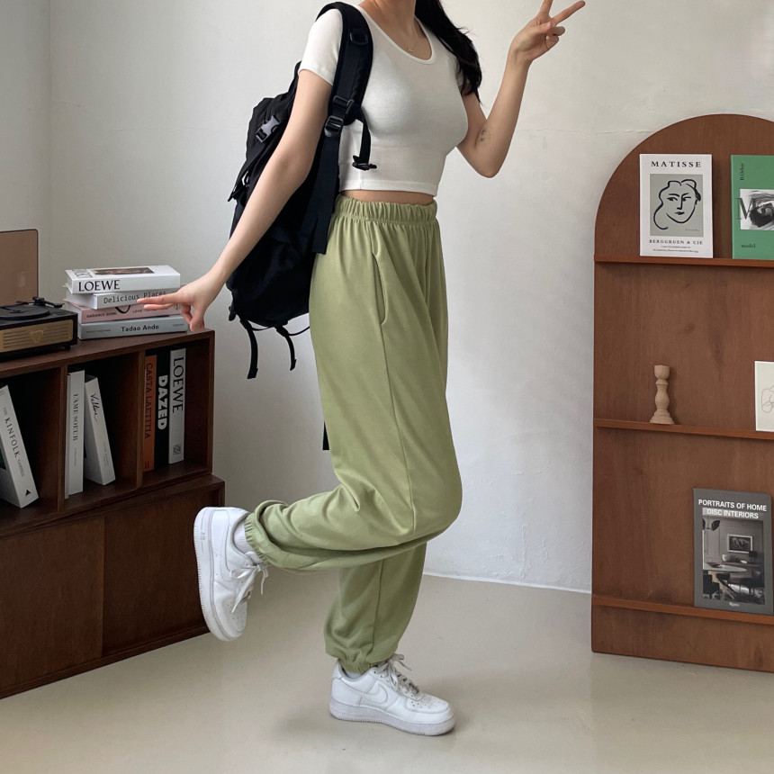 [인생핏!/국내생산] 루즈핏 특양면 조거 조커 무지 러닝복 오버핏 밴딩 하이웨스트 츄리닝 트레이닝 팬츠 상세 이미지 85