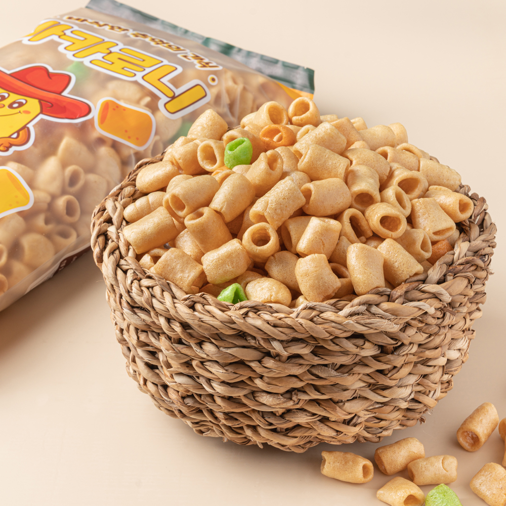 마카로니150g 3봉 + 감자로니150g 3봉 소포장뻥튀기 옛날과자간식 감자맛 오리지날맛 - 상세 이미지 5