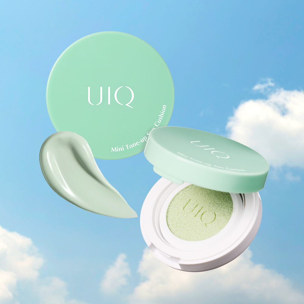 [2개] 유이크 바이옴 레미디 미니 톤업 선쿠션 그린