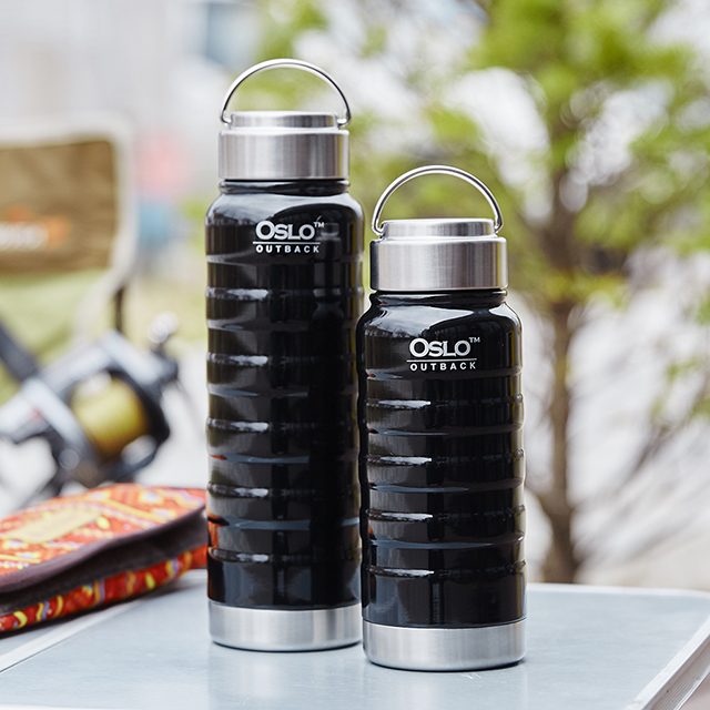 오슬로 아웃백 이중진공 보온보냉 텀블러 700ml, 샤인블랙, 1개