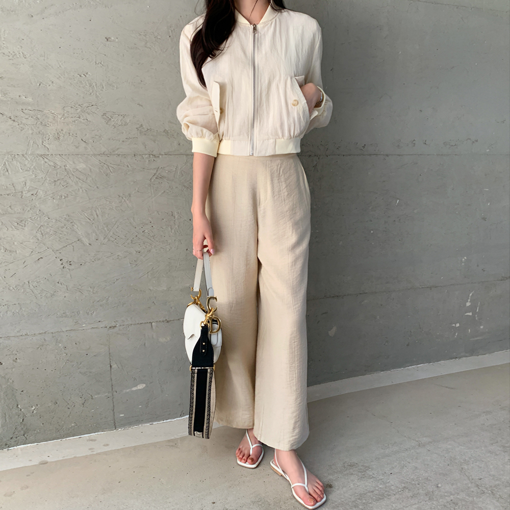 수엘르 와이드핏 린넨 쿨슬랙스 - 상세 이미지 2