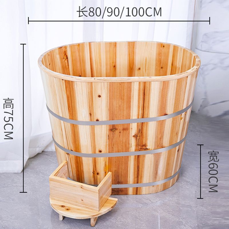 편백 반신욕기 건식 찜질방 가정용 목욕 자쿠지 통나무 80cm 탄화목재 160cm 이하 - 상세 이미지 5