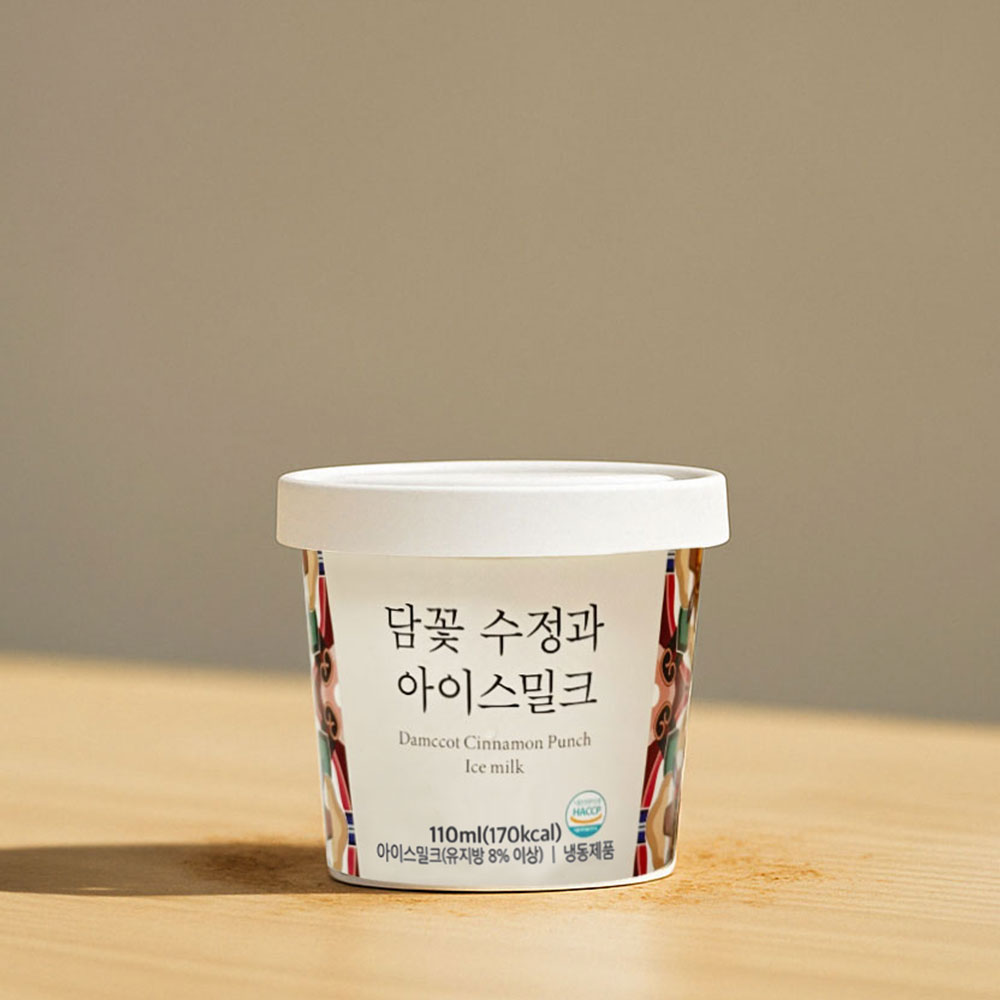 담꽃 수정과아이스밀크 국산 유크림 수정과, 110ml, 18개 - 상세 이미지 4