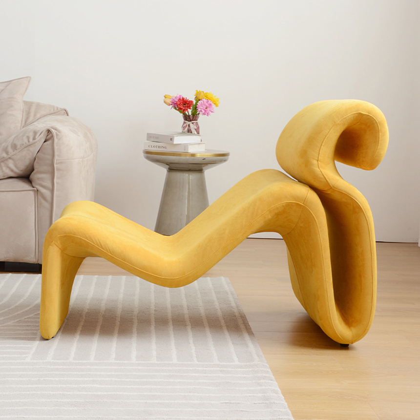 루마 스웨이 패브릭 인테리어 디자인 체어 Luma Sway Chair S