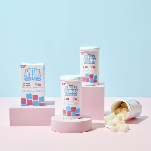 리틀펄리 유아 임산부 온가족 자일리톨 구강유산균 무설탕 캔디 무맛, 70g, 3개