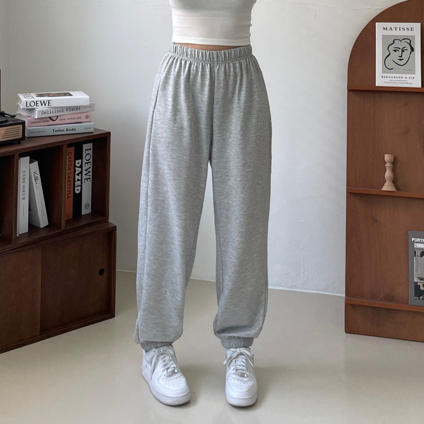 [인생핏!/국내생산] 루즈핏 특양면 조거 조커 무지 러닝복 오버핏 밴딩 하이웨스트 츄리닝 트레이닝 팬츠 상세 이미지 42