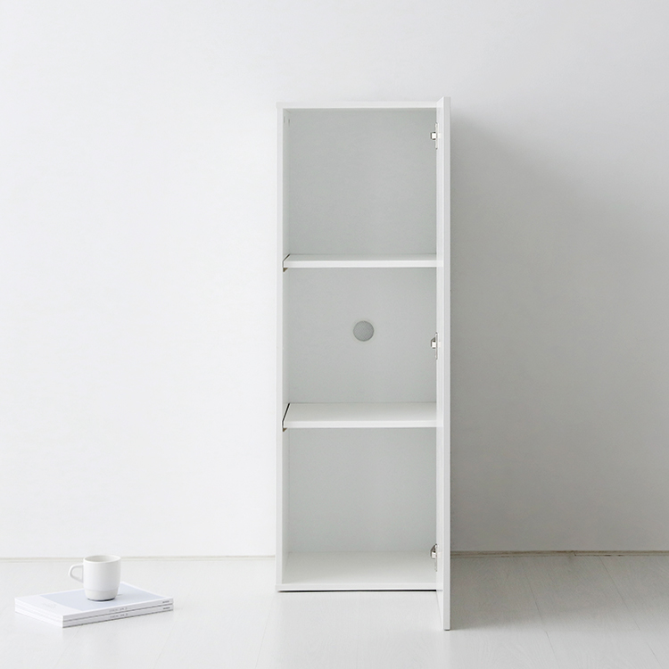 피크 1문 높은수납장 1146 398mmx410mmx1146mm, 1단, 화이트 7202.3270