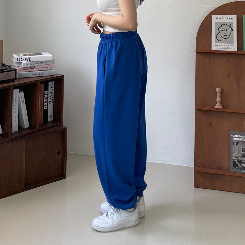 [인생핏!/국내생산] 루즈핏 특양면 조거 조커 무지 러닝복 오버핏 밴딩 하이웨스트 츄리닝 트레이닝 팬츠 상세 이미지 69
