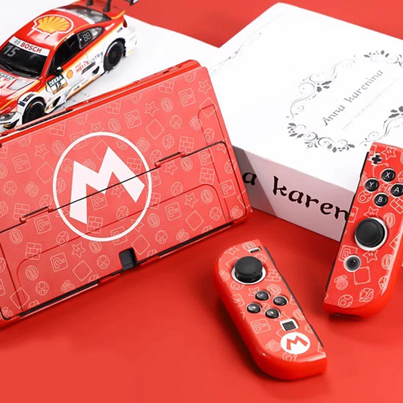 닌텐도스위치 OLED 케이스 커버 마리오 모티