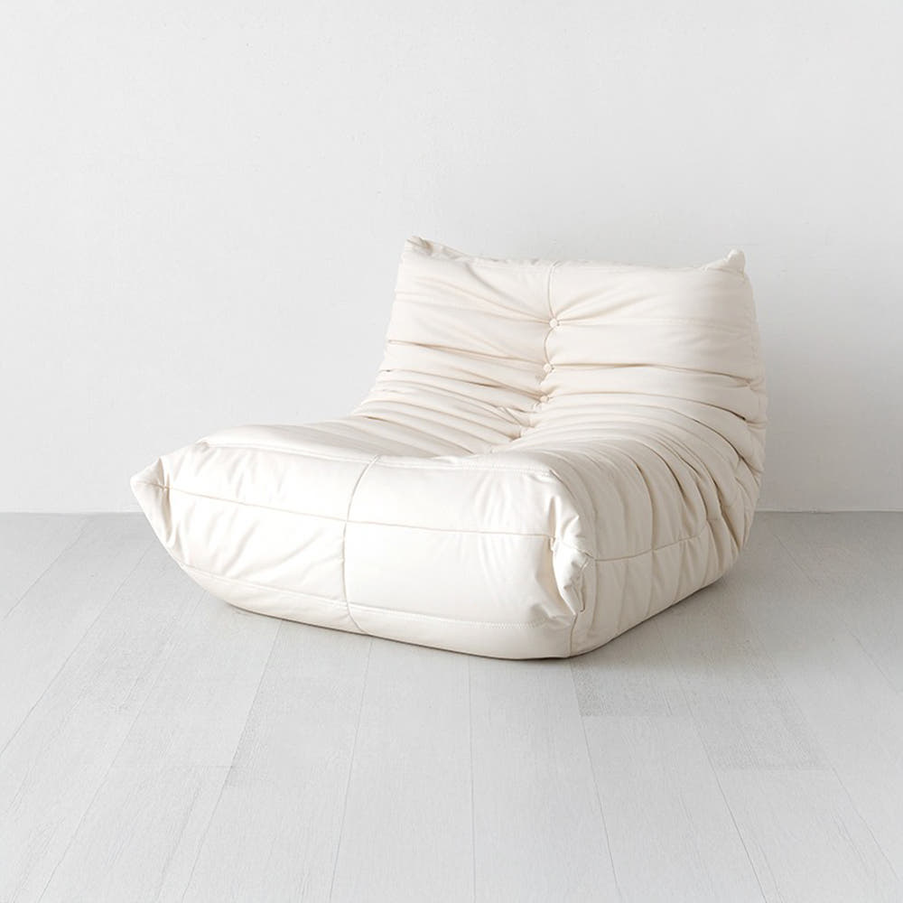 니스코 1인 좌식소파 XA10061H 스툴미포함, 화이트 3009.2875, 1인용