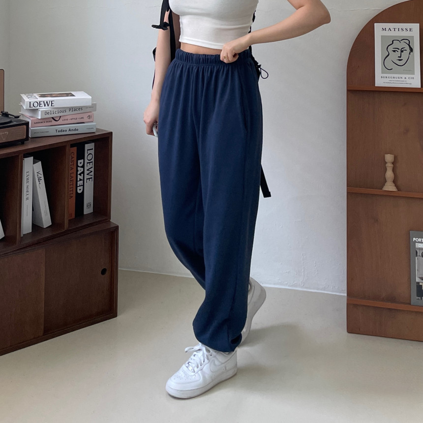 [인생핏!/국내생산] 루즈핏 특양면 조거 조커 무지 러닝복 오버핏 밴딩 하이웨스트 츄리닝 트레이닝 팬츠 상세 이미지 129