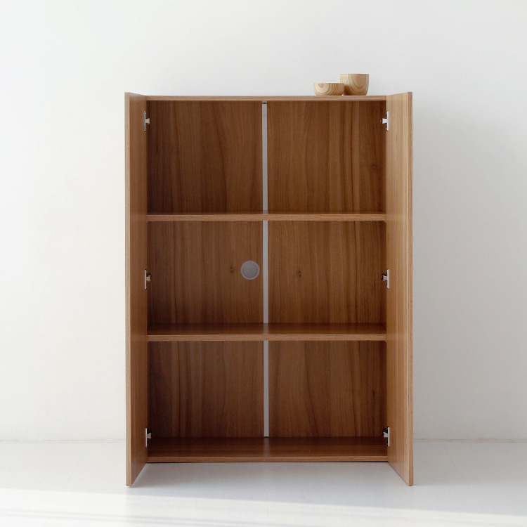 피크 2문 높은수납장 1146 796mmx410mmx1146mm, 3단, 라이트브라운 4188.6924 - 상세 이미지 2