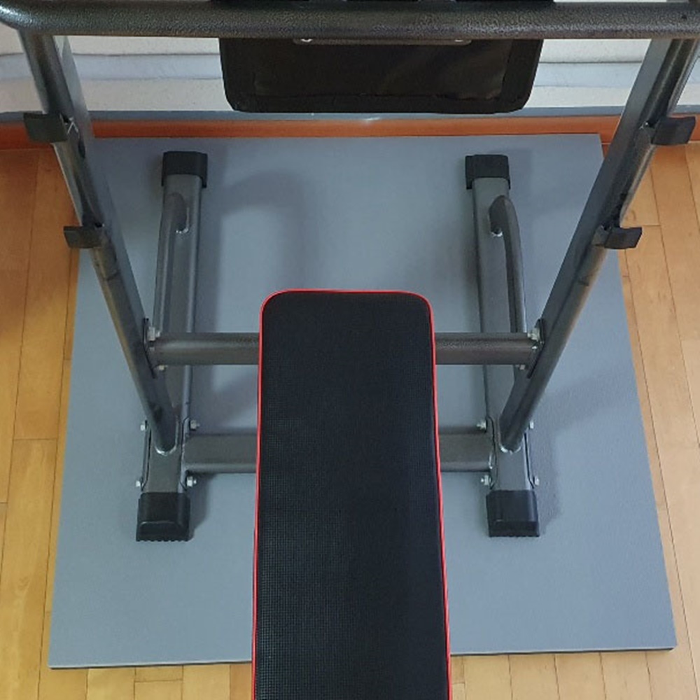 덕진스펀지 스포츠 헬스장 소음 진동 충격 방지매트 바닥재 홈트 홈짐 캣휠 - 상세 이미지 2