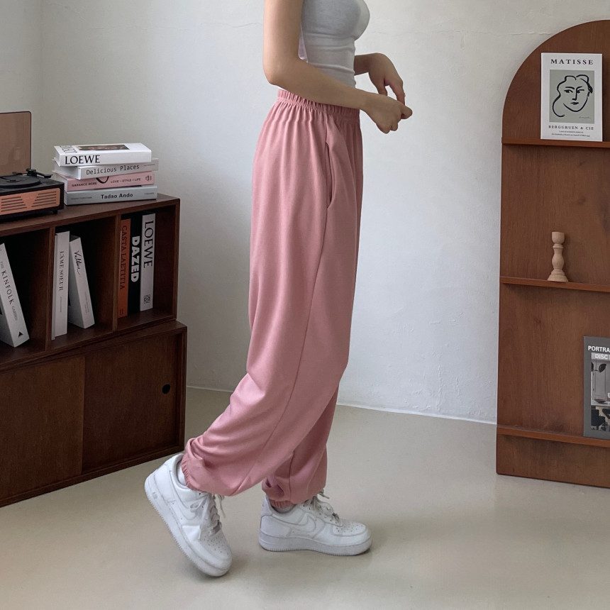 [인생핏!/국내생산] 루즈핏 특양면 조거 조커 무지 러닝복 오버핏 밴딩 하이웨스트 츄리닝 트레이닝 팬츠 상세 이미지 55