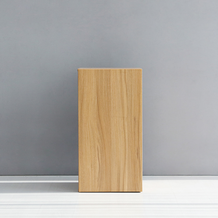 피크 1문 낮은수납장 784 398mmx410mmx784mm, 2단, 라이트브라운 2156.7145 - 상세 이미지 4