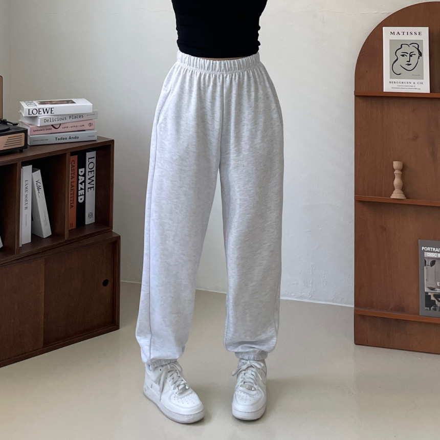 [인생핏!/국내생산] 루즈핏 특양면 조거 조커 무지 러닝복 오버핏 밴딩 하이웨스트 츄리닝 트레이닝 팬츠 상세 이미지 88