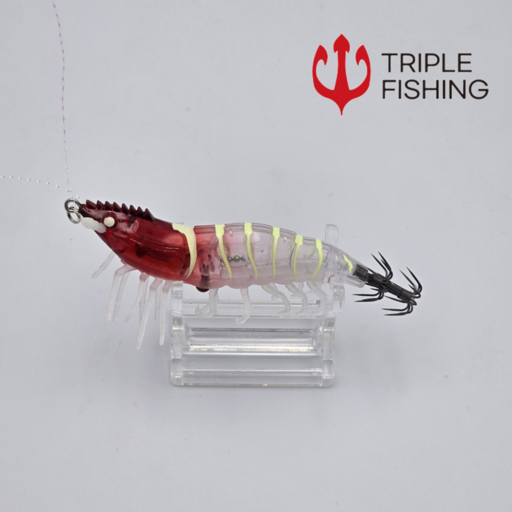 트리플 디토 리얼 새우에기 레드헤드, 10cm(4인치) - 상품 이미지