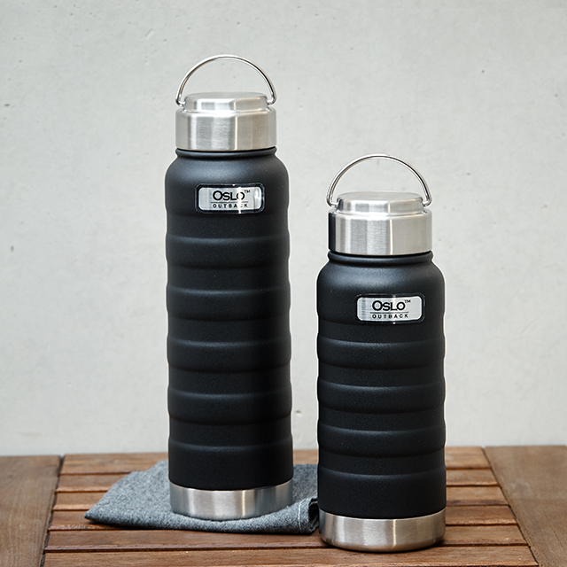 오슬로 아웃백 이중진공 보온보냉 텀블러 700ml, 블랙, 1개