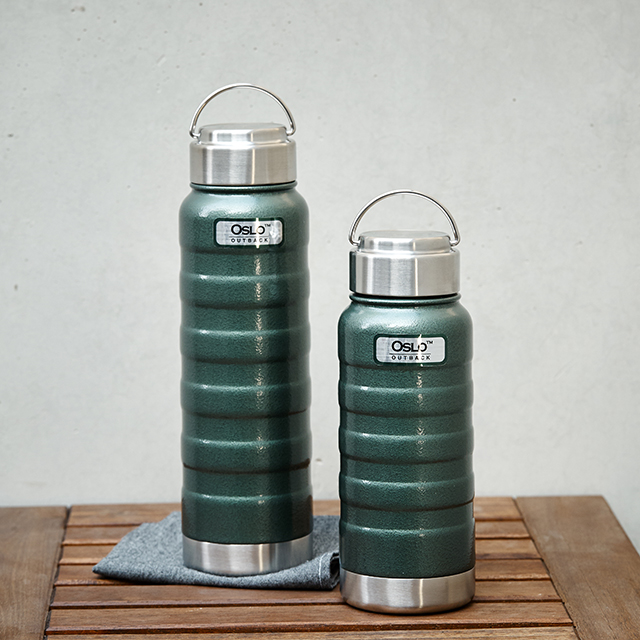 오슬로 아웃백 이중진공 보온보냉 텀블러 500ml, 그린, 1개