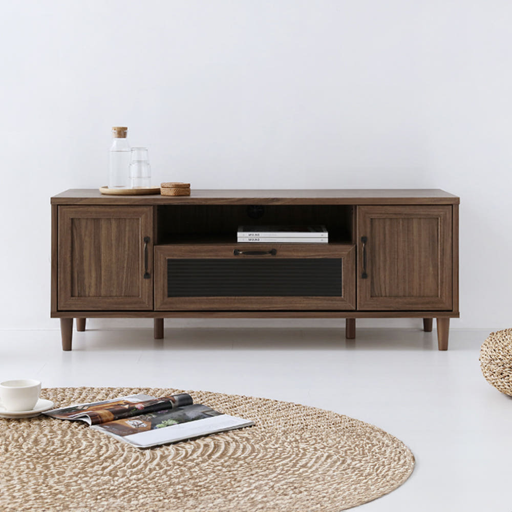 레탄토 TV거실장 46120 PWM46120L 1200x400x460mm, 미들브라운 3361.0735