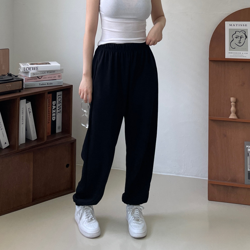 [인생핏!/국내생산] 루즈핏 특양면 조거 조커 무지 러닝복 오버핏 밴딩 하이웨스트 츄리닝 트레이닝 팬츠 상세 이미지 115