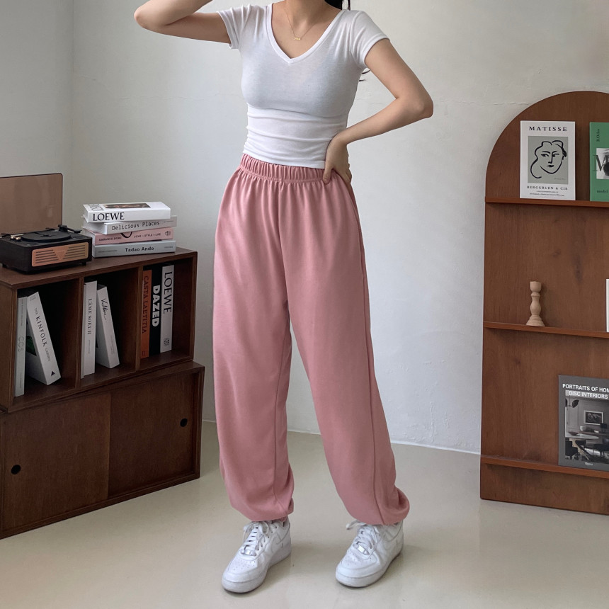[인생핏!/국내생산] 루즈핏 특양면 조거 조커 무지 러닝복 오버핏 밴딩 하이웨스트 츄리닝 트레이닝 팬츠 상세 이미지 61