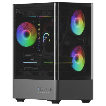 싸이번 CYBUNE EDGE CV-Z3 iCafe 컴퓨터 PC 케이스 (블랙)