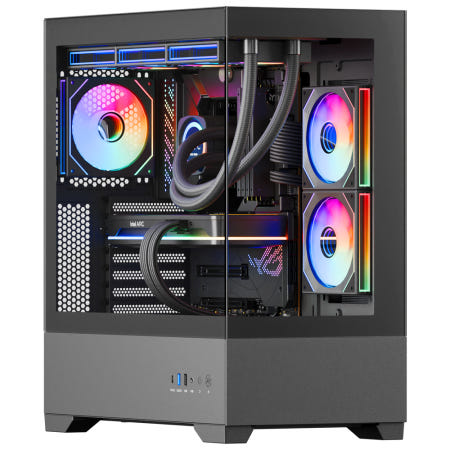 싸이번 CYBUNE LIMPID SC-X7 BTF 컴퓨터 PC 케이스 (블랙)