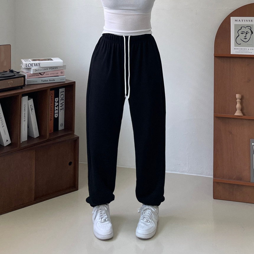 [인생핏!/국내생산] 루즈핏 특양면 조거 조커 무지 러닝복 오버핏 밴딩 하이웨스트 츄리닝 트레이닝 팬츠 상세 이미지 109