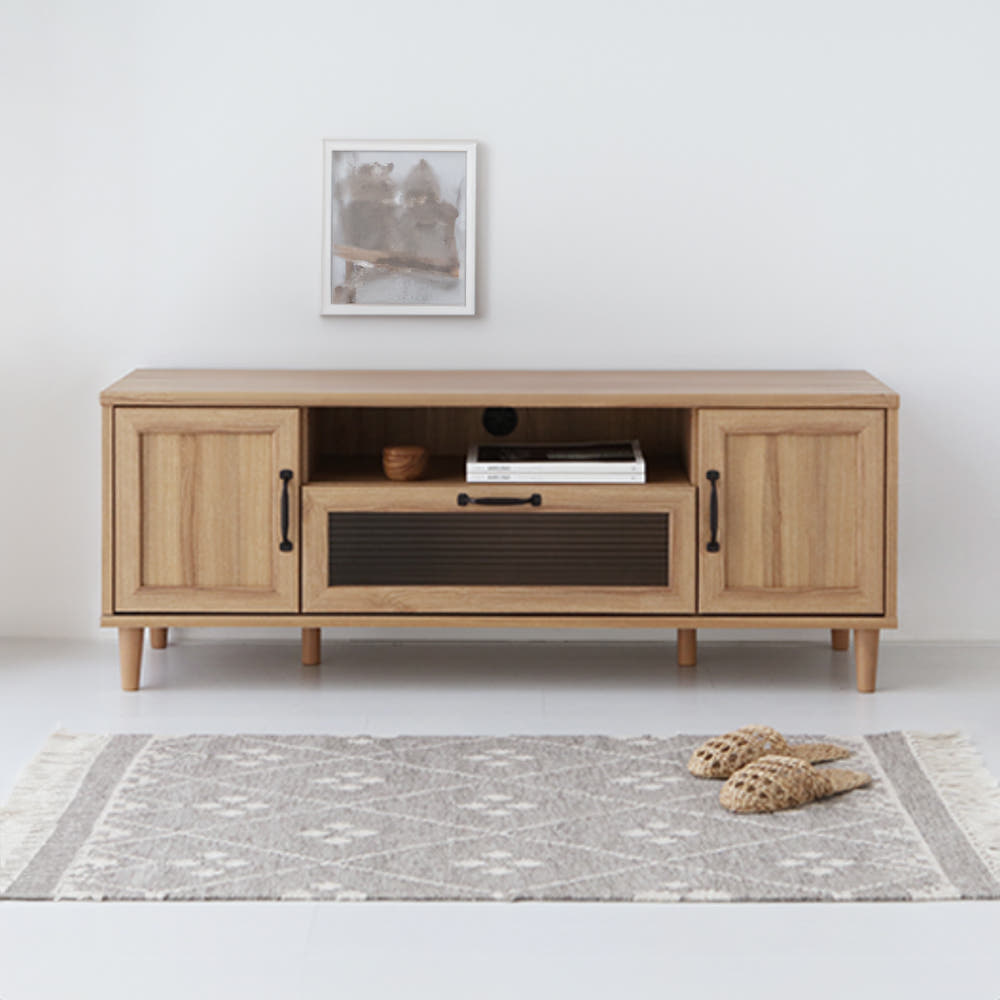 레탄토 TV거실장 46120 PWM46120L 1200x400x460mm, 미들브라운 3361.0735