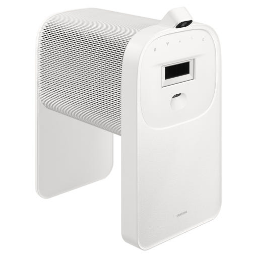 초단초점 기술을 보여주는 삼성 더프리미어 빔프로젝터 설치 이미지