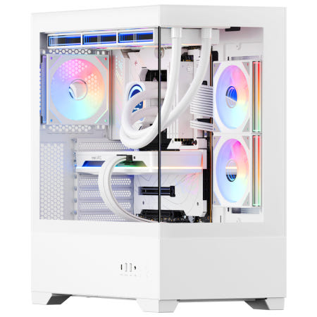 싸이번 CYBUNE LIMPID SC-X7 BTF 컴퓨터 PC 케이스 (화이트)
