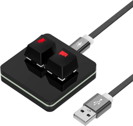 [해외]Geekria 회의 음소거 컨트롤러(RGB 백라이트)윈도우 Google Gooogle Meet 앱과 호환 마이크 오디오 음소 묶음배송가능