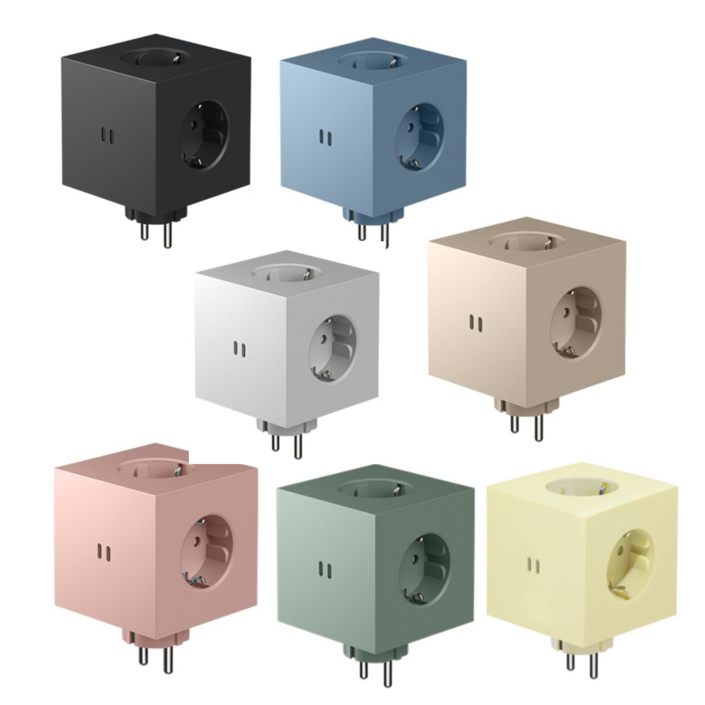 아볼트 스퀘어2 큐브 고용량멀티탭 3구 C타입충전기 4000W 고전력 멀티콘센트 무선형