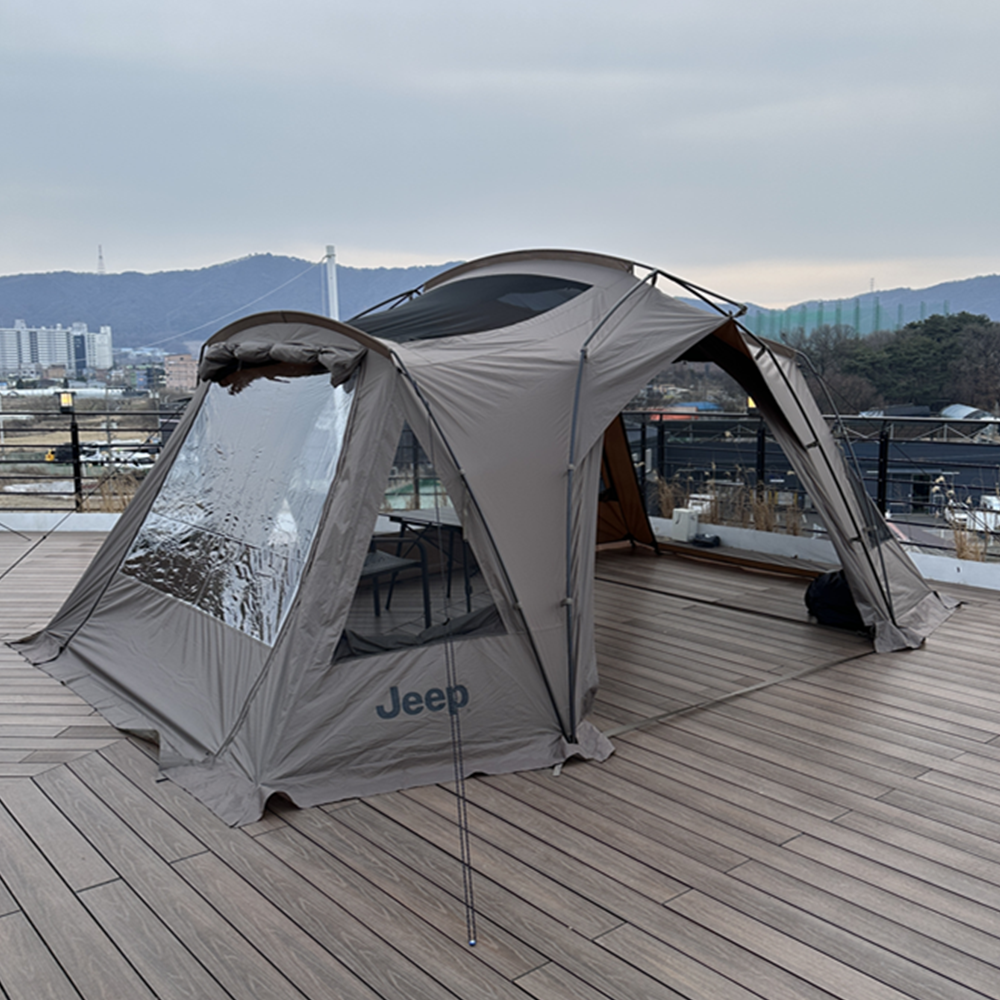 지프 실베스터 라이트 텐트 리빙쉘 4인용 5인용 투명창 포함