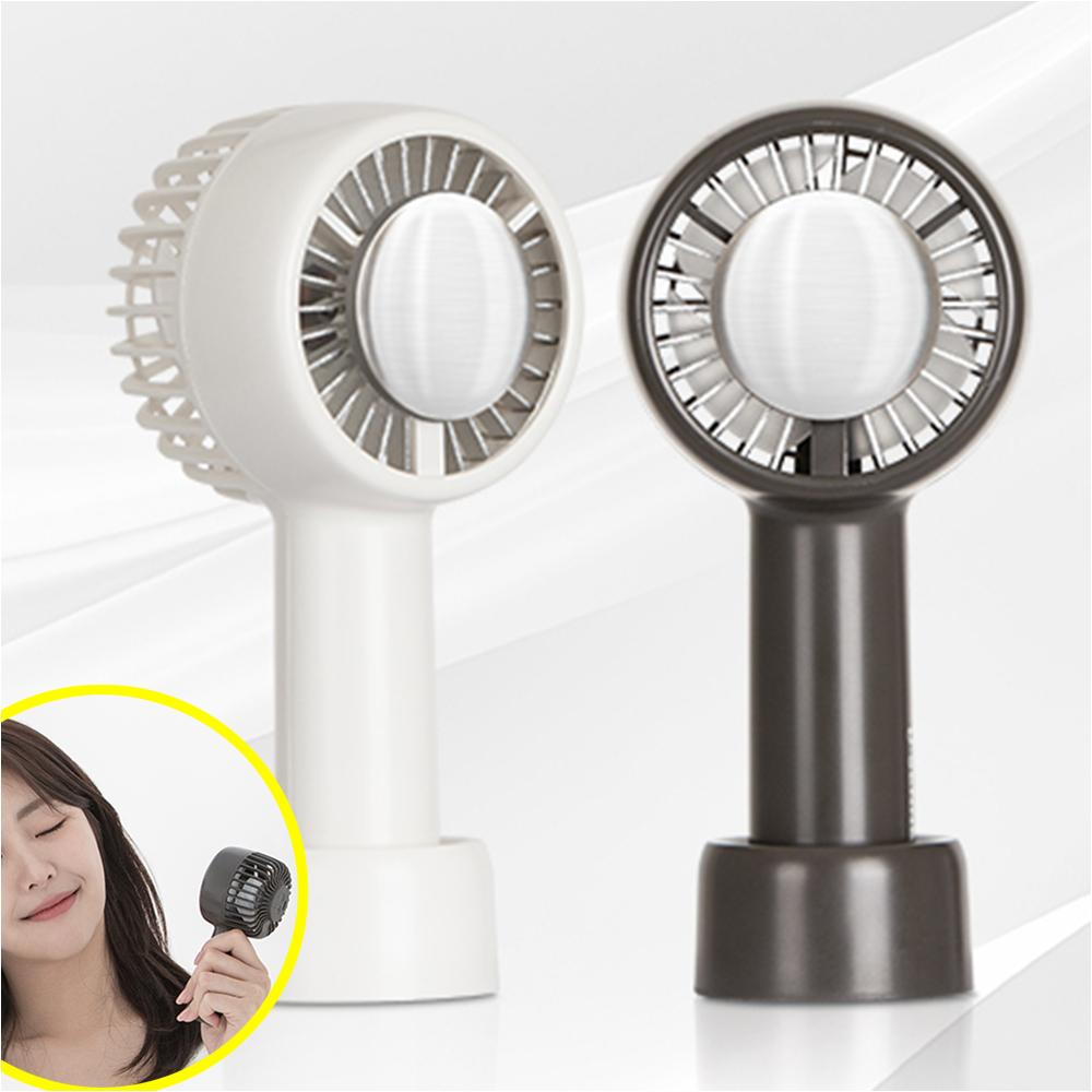 냉각 손선풍기 2개 3단 풍속 직선바람 쿨링 휴대용 아이스 C타입 충전식 : 골드마켓 플레이스