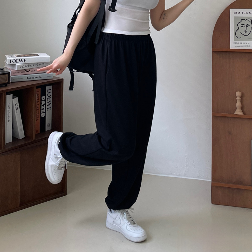 [인생핏!/국내생산] 루즈핏 특양면 조거 조커 무지 러닝복 오버핏 밴딩 하이웨스트 츄리닝 트레이닝 팬츠 상세 이미지 113