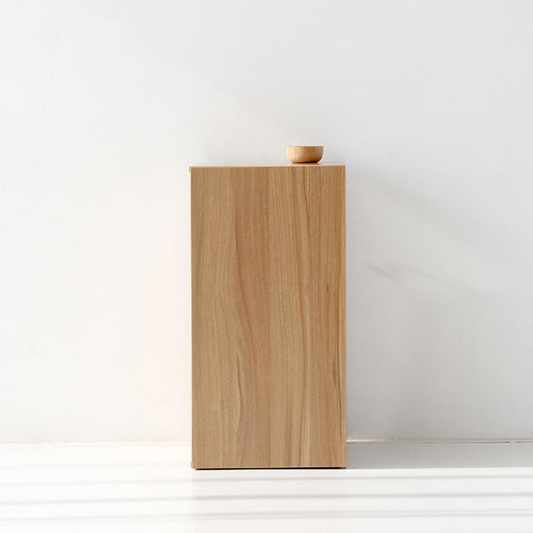 피크 1문 낮은수납장 784 398mmx410mmx784mm, 2단, 라이트브라운 2156.7145 - 상세 이미지 2