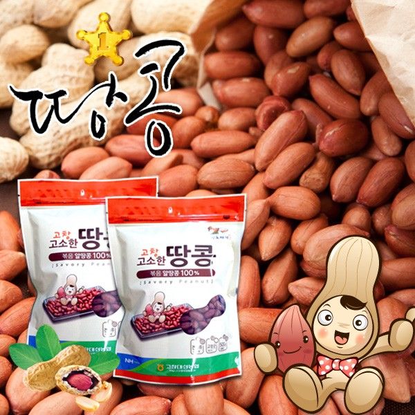 농협 [황토배기]고소한 볶음땅콩 500gx2봉/대성 : 디이브의 멀티샵