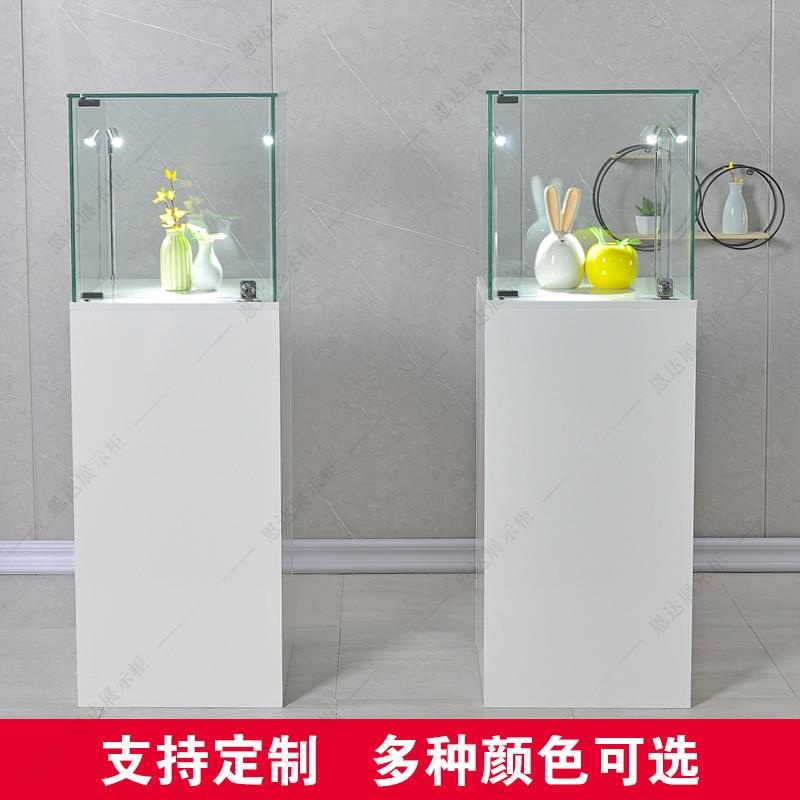 주얼리 디스플레이 유리 박물관 문화재 전시장 미술관 화이트 2대 40x40x120 - 상세 이미지 3
