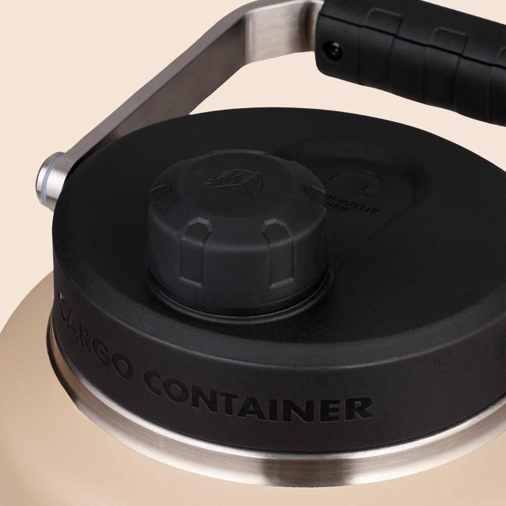 카고컨테이너 캠핑 워터 저그 얼음통 휴대용 텀블러 3.8L, 베이지